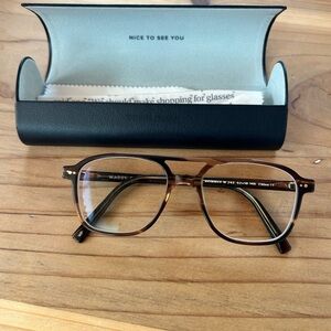 Warby Parker Brimmer Eyeglasses with Case in Walnut